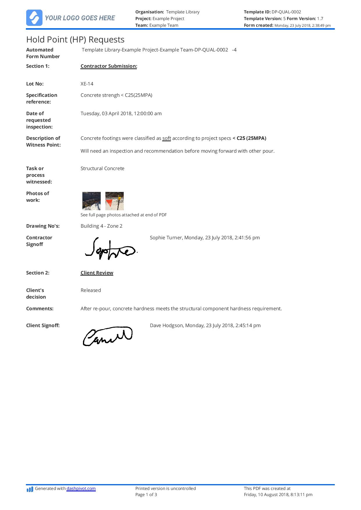 Building construction quotation sample PDF