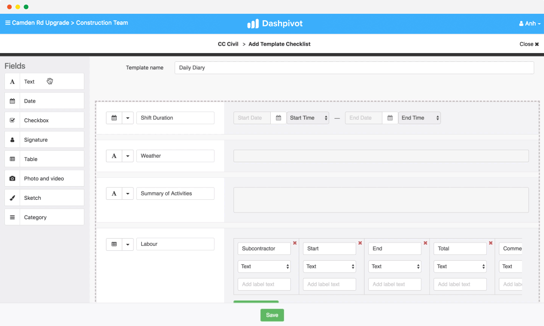 Form builder Document management software