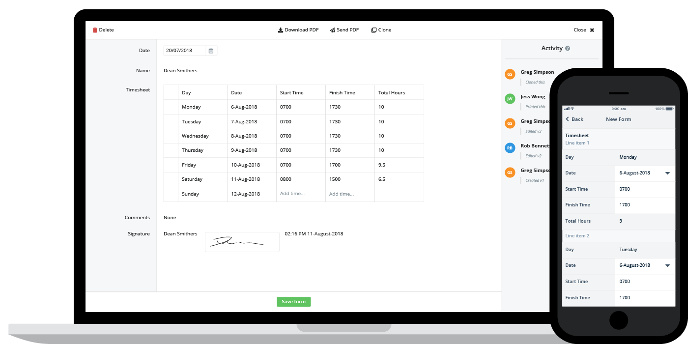 Construction timesheet Construction timesheet