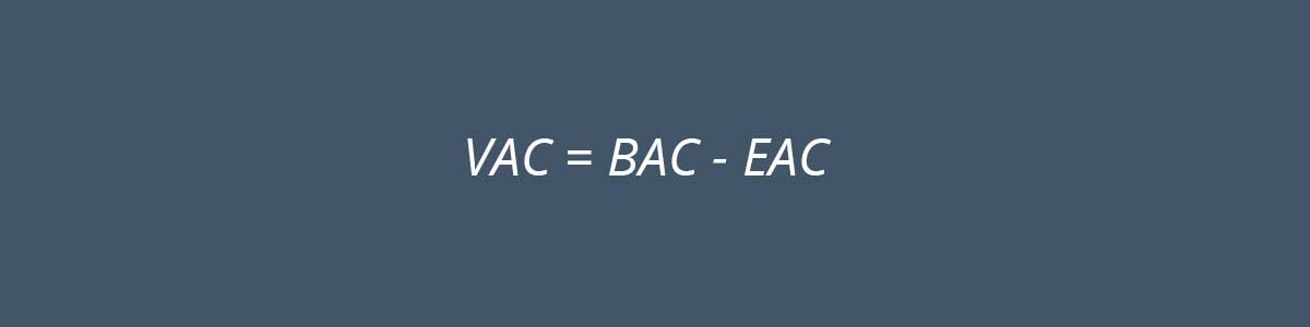 Variance at completion Variance at completion