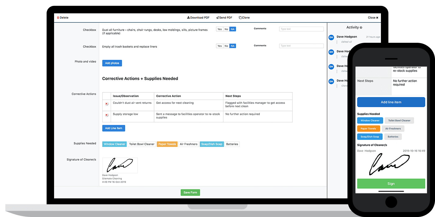 Cleaning checklist app Cleaning checklist app
