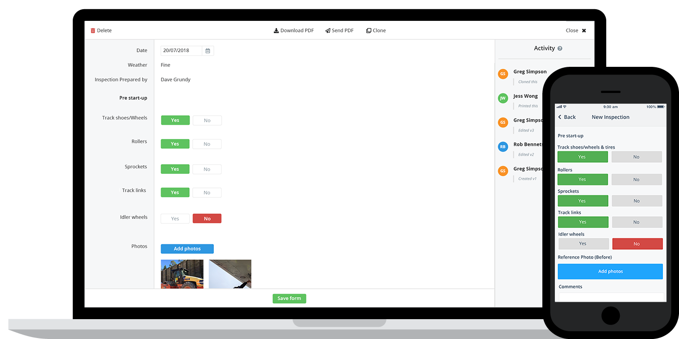 Inspection report app Inspection report app