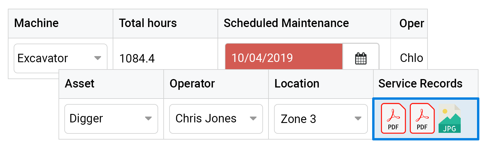 Field service report system Field service report system